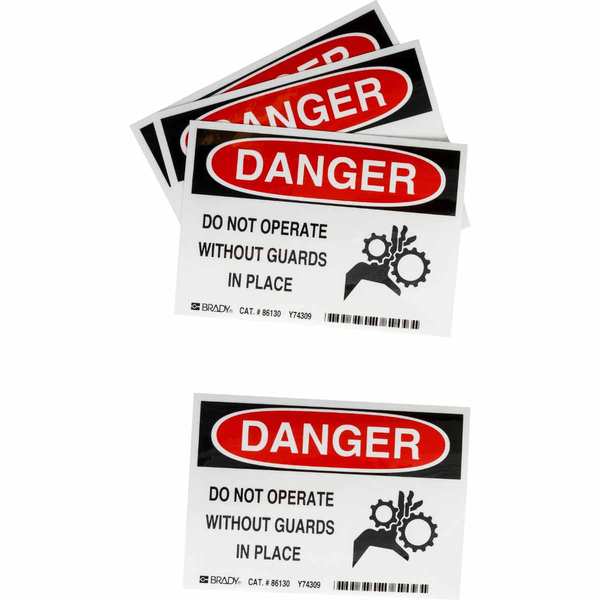 86130 B302-3.5X5-WK-O-5/PK-DAN-DO NOT OPERATE