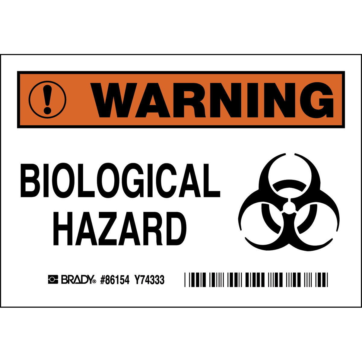 86154 B302-3.5X5-WO-O-5/PK-WRNG.BIOLOGICAL