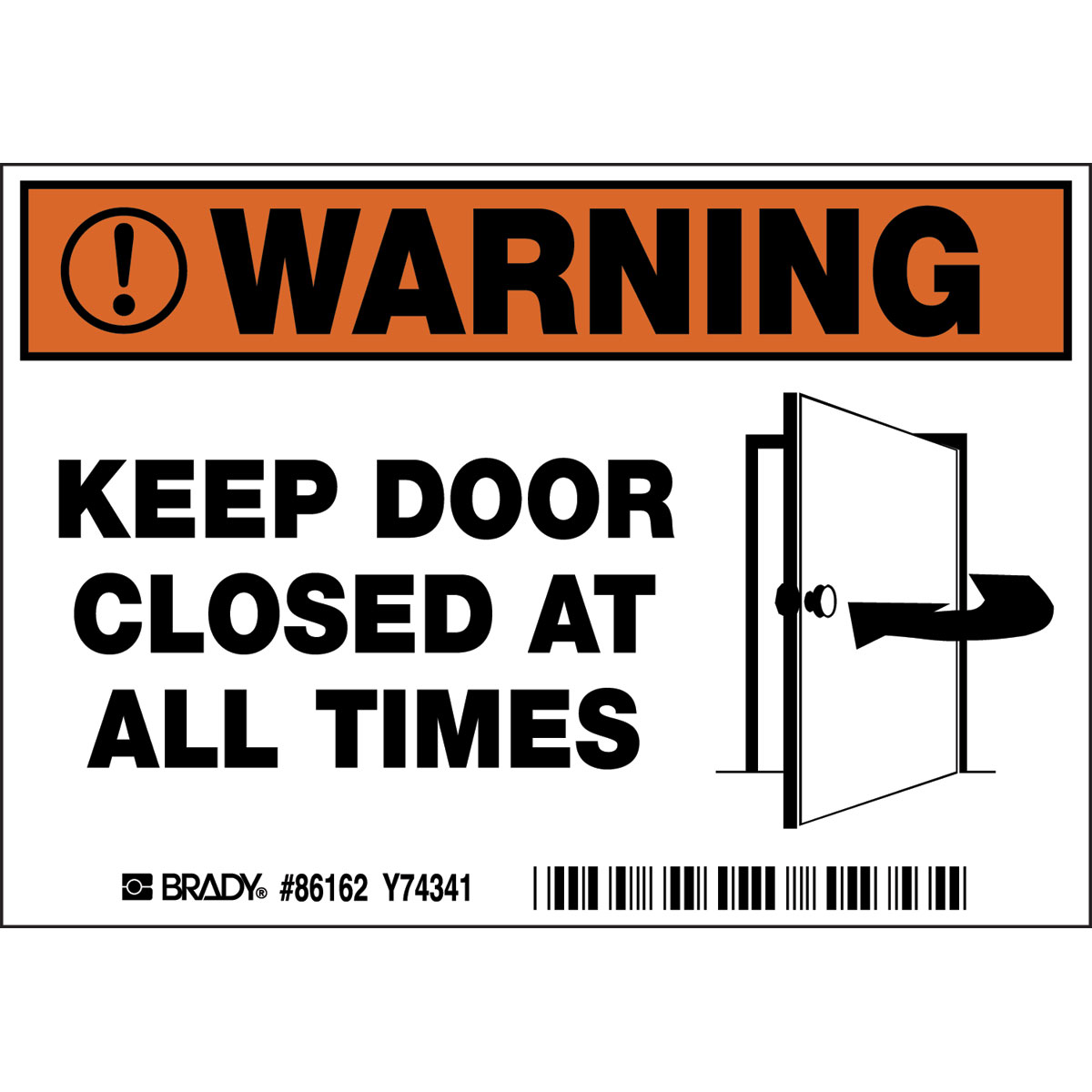 86162 B302-3.5X5-WO-O-5/PK-WRNG.KEEP DOOR