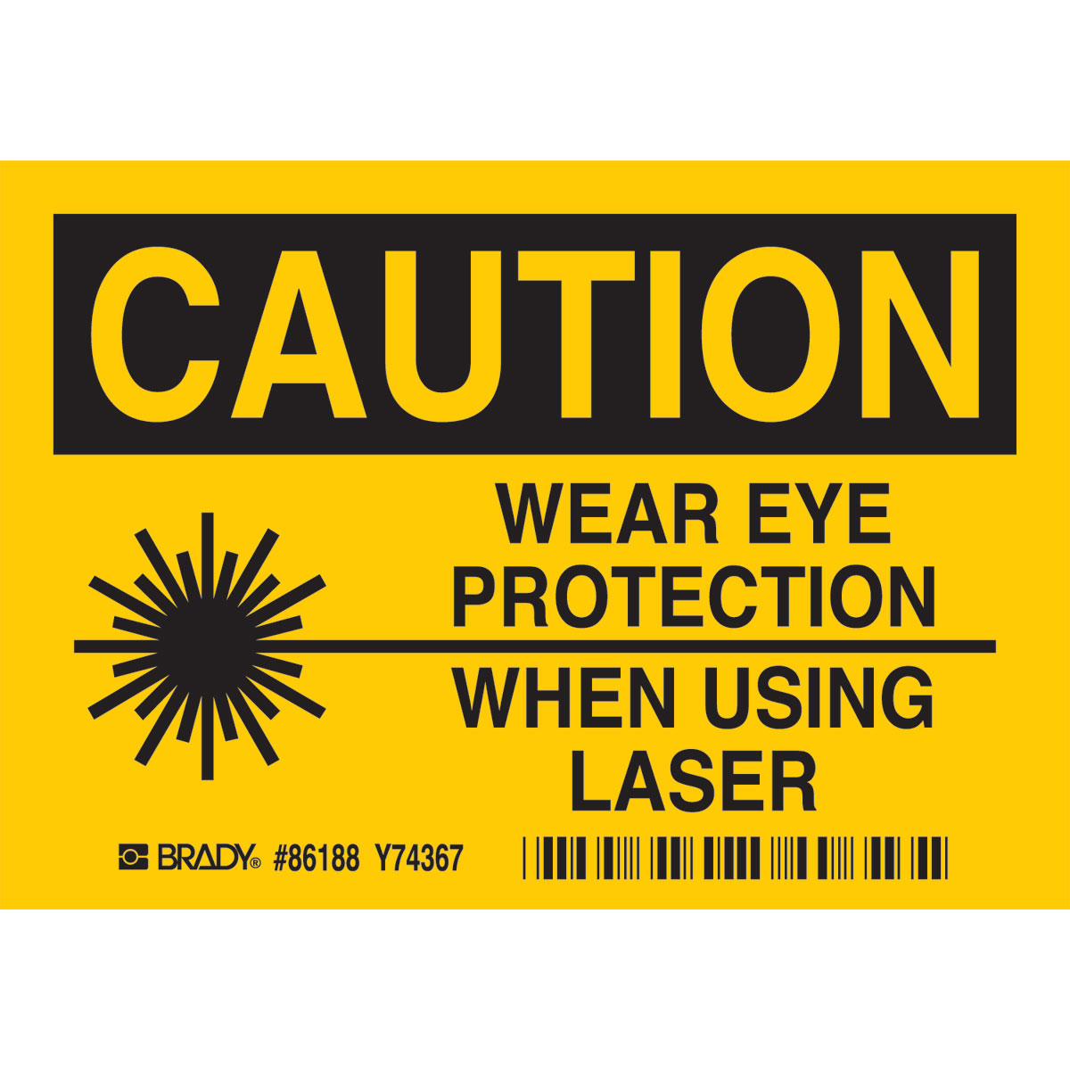 86188 (5/PK)CAUT.WEAR EYE