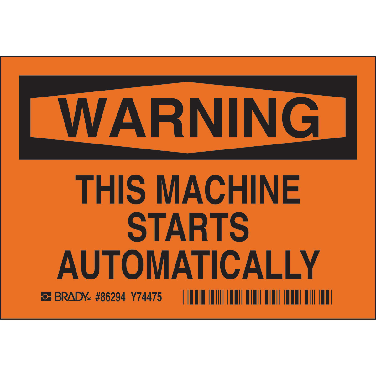 86294 B302-3.5X5-OK-O-5/PK-WAR-THIS MACHINE S