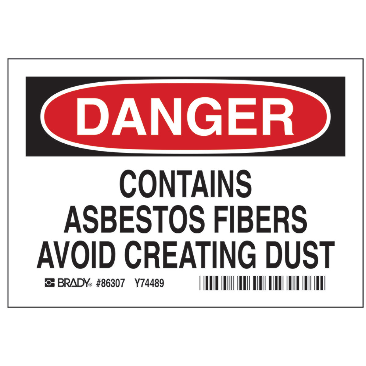 86307 B302-3.5X5-WK-O-5/PK-DAN-CONTAINS ASBES