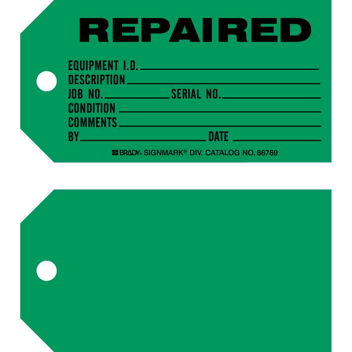 86778 TAG B853 3x5.75 REPAIRD 1SIDE 100/PK