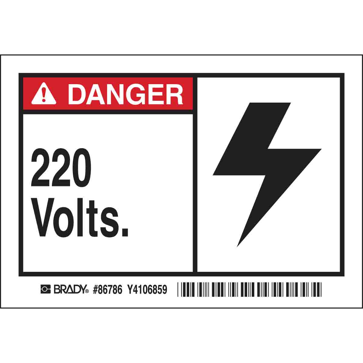 86786 B302-3.5X5-WK-AL-5/PK--220 VOLTS.