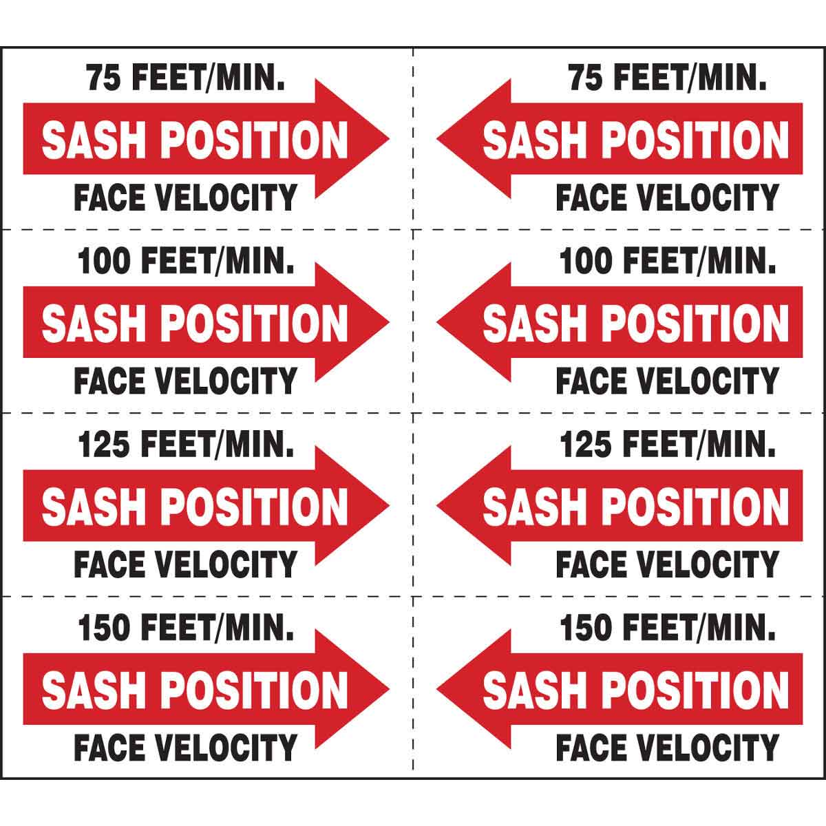 8679LS B-302 1X2.25 32/PK FACE VELOCITY LABEL