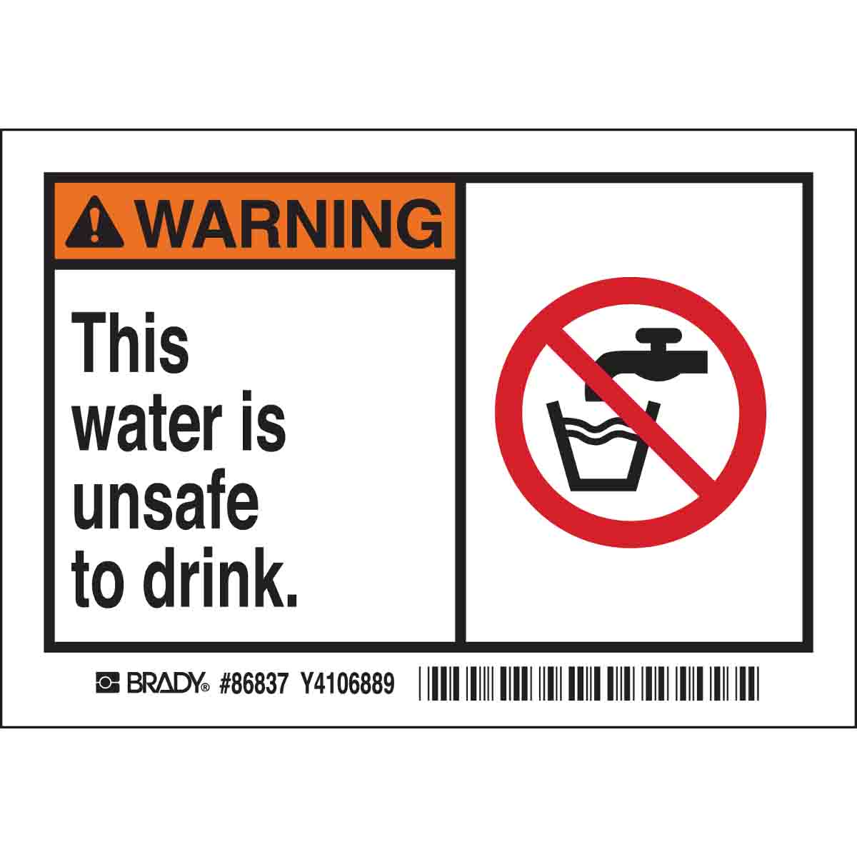 86837 B302-3.5X5-WK-AL-5/PK--THIS WATER IS