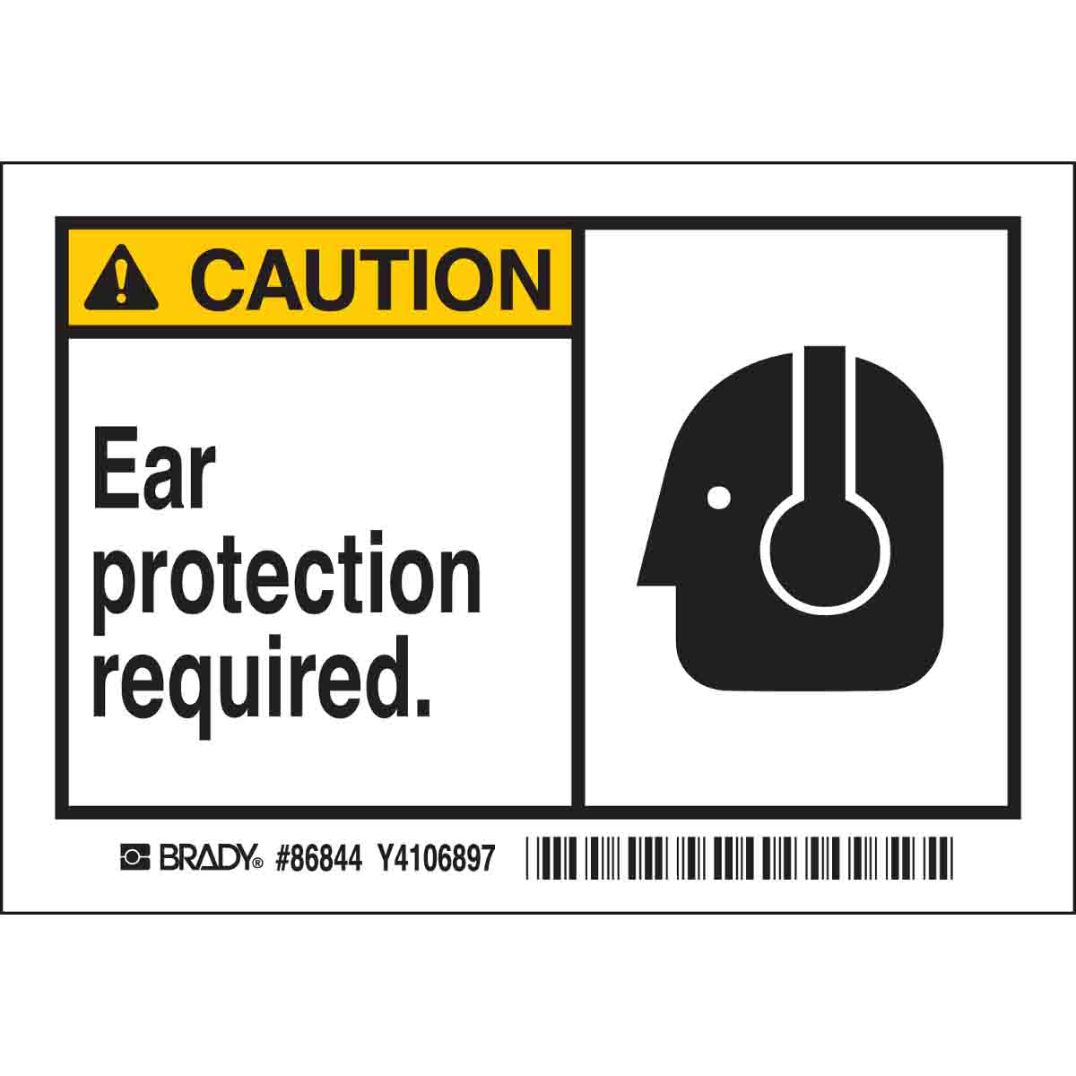 86844 B302-3.5X5-WK-AL-5/PK-CAU-EAR PROTECTIO