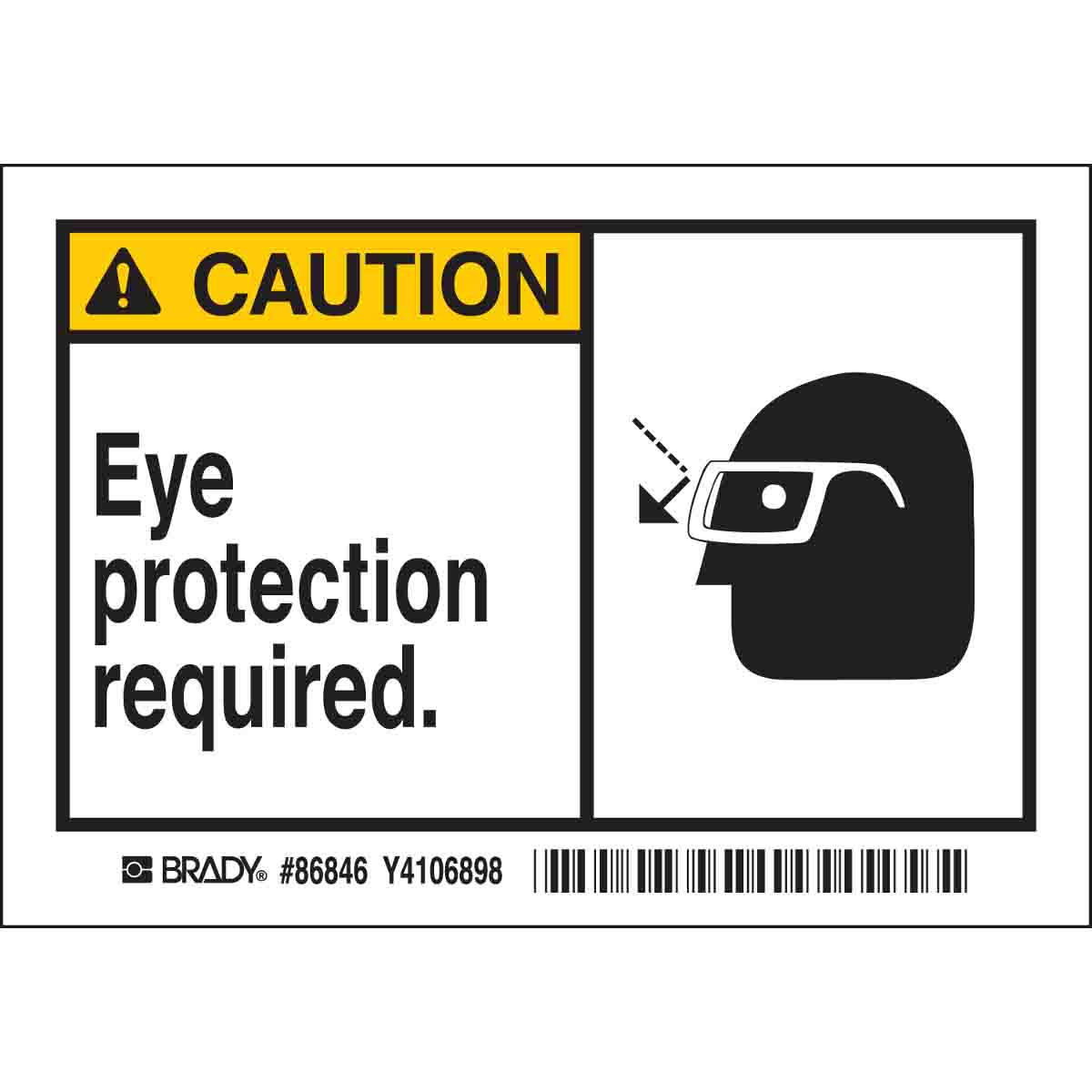 86846 B302-3.5X5-WK-AL-5/PK-CAU-EYE PROTECTIO