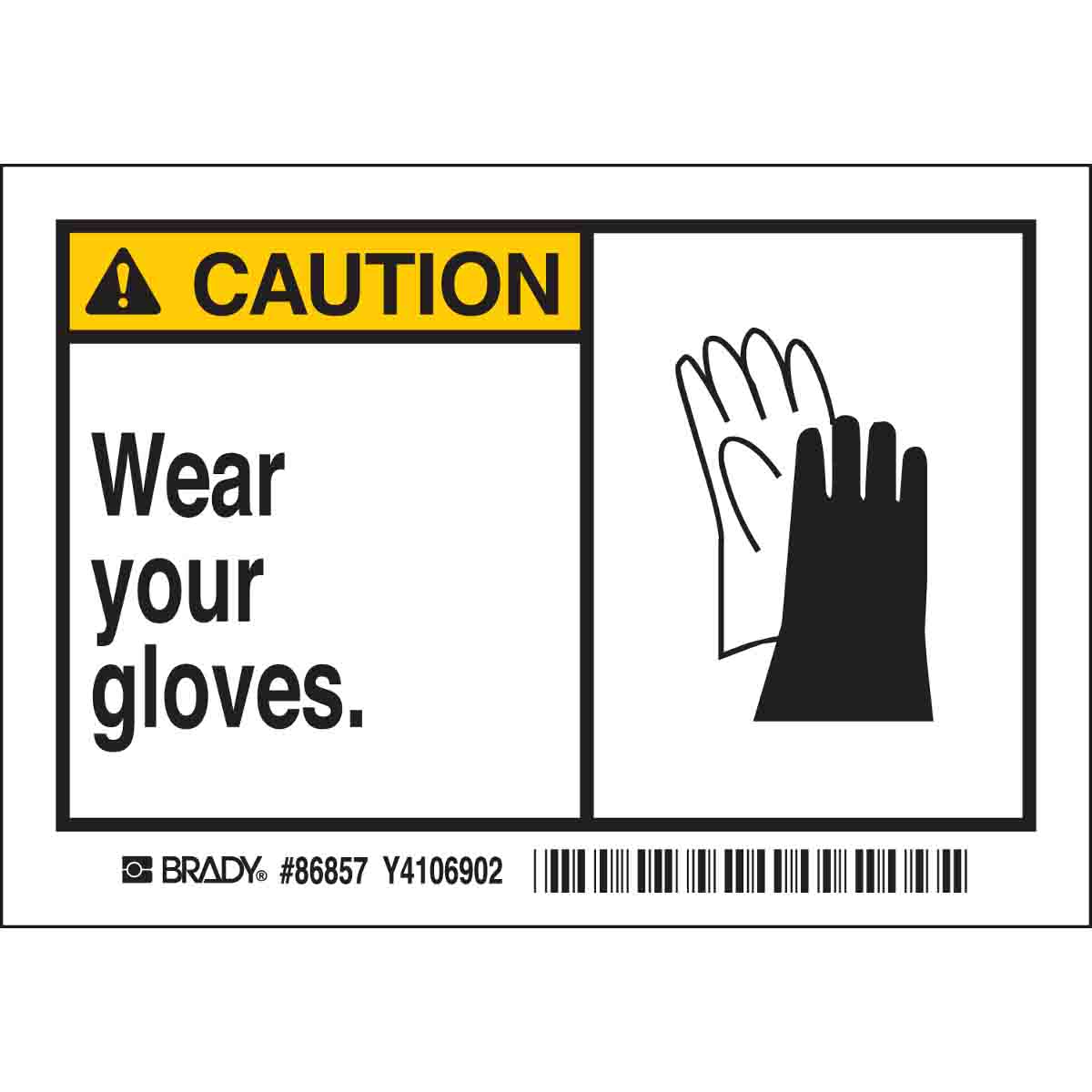 86857 B302-3.5X5-WK-AL-5/PK-CAU-WEAR YOUR