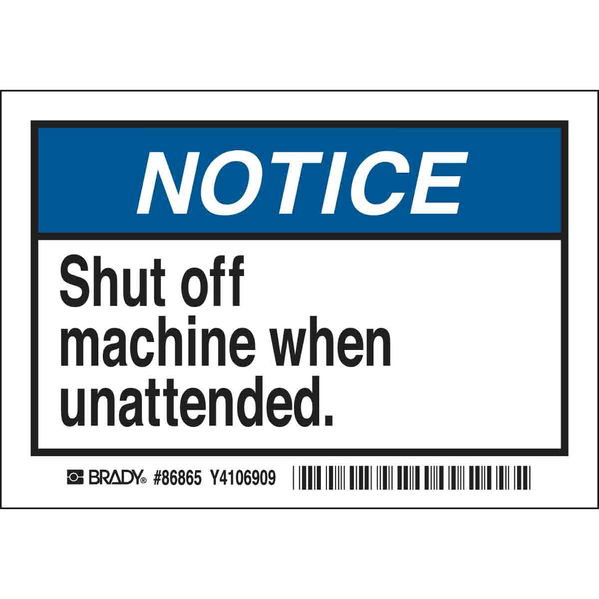 86865 B302-3.5X5-WG-AN-5/PK-NOT-SHUT OFF MACH