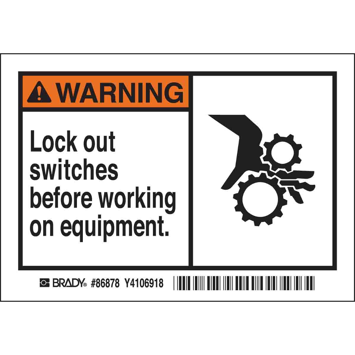 86878 B302-3.5X5-WK-AL-5/PK--LOCK OUT SWITCHE