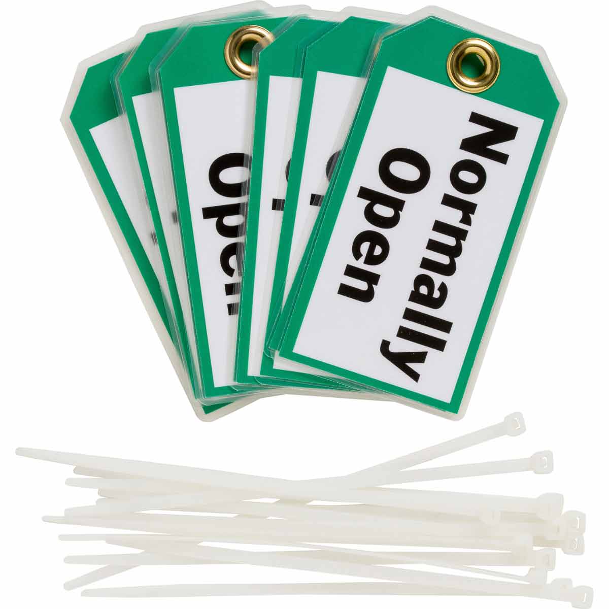 86917 TAG B837 5.75X3 BLK/GRN/WHT 1-SIDE 10/PK