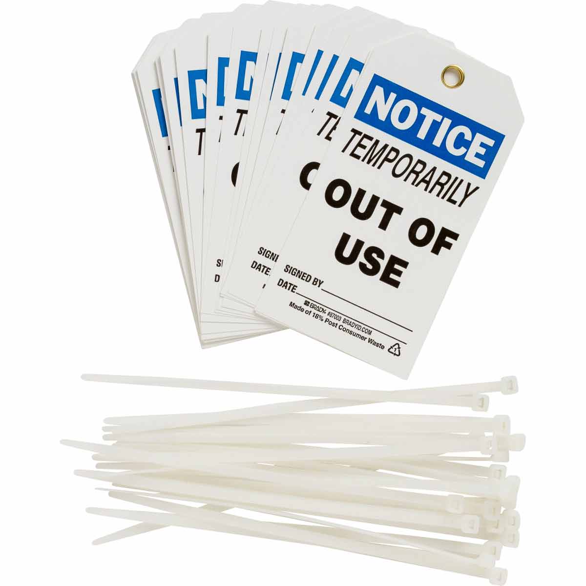 87003 TAG B851 5.75X3 BLK/BLU/WHT 25/PK