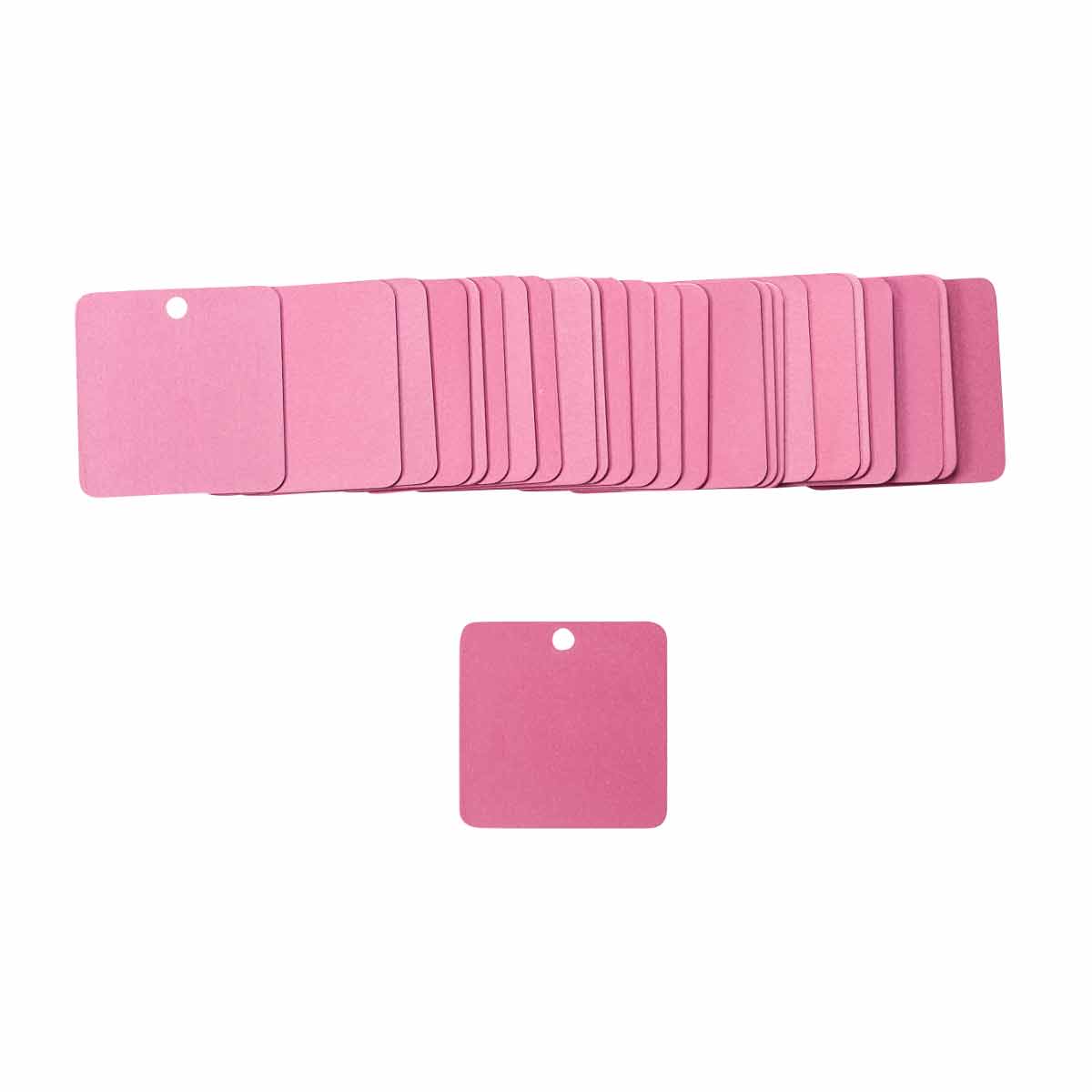 87635 ALUM VALVE TAG,2.0" SQUARE,PINK
