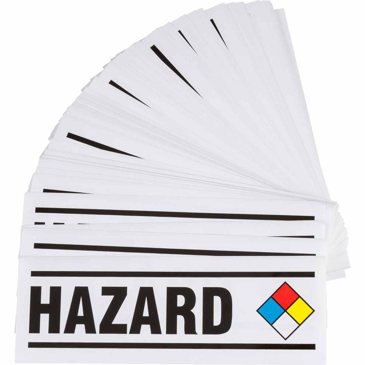8816 B946,3.5"HX10"W, HAZARD, NFPA, 25/PK