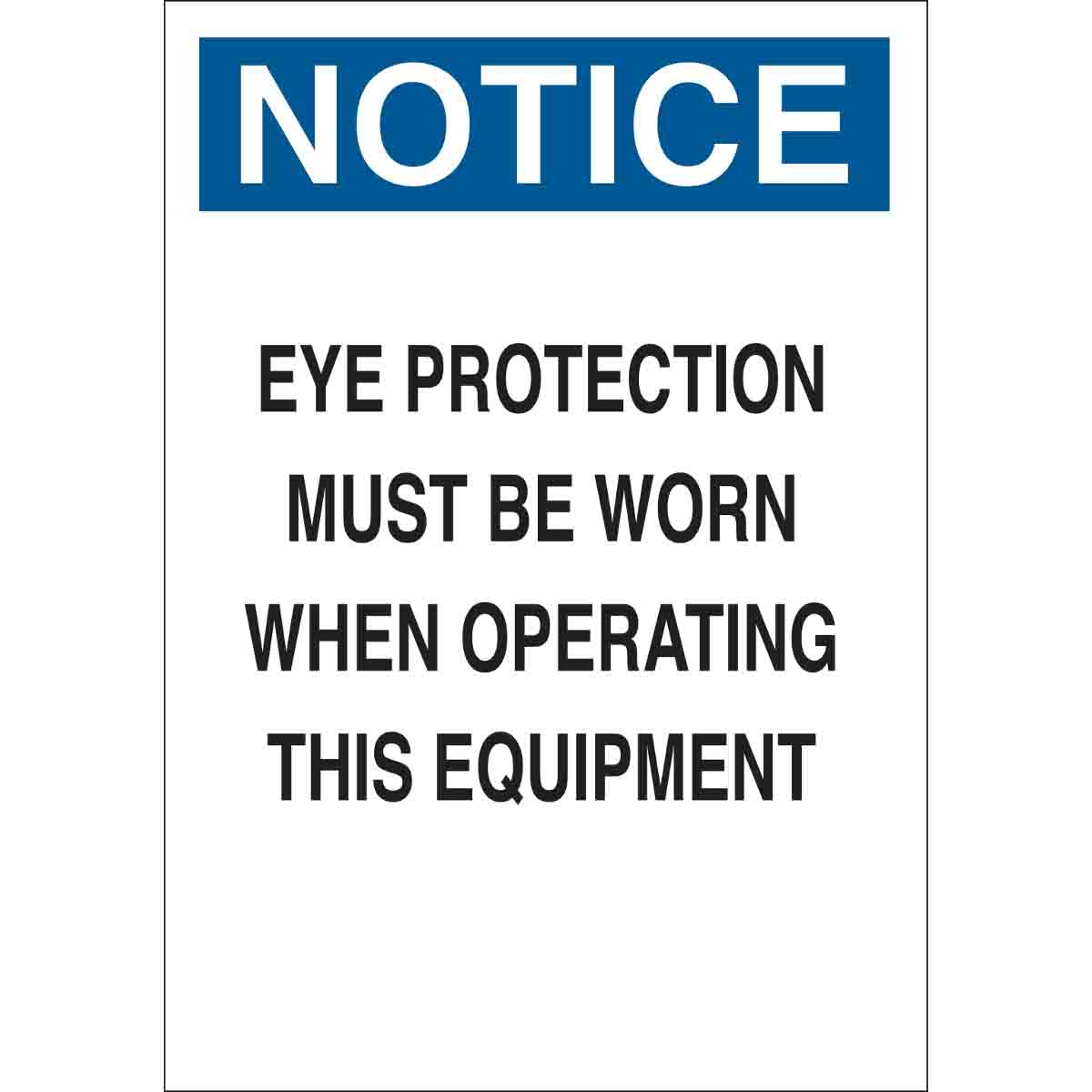 23058 B401 14X10 BLU/BLK/WHT NOTICE