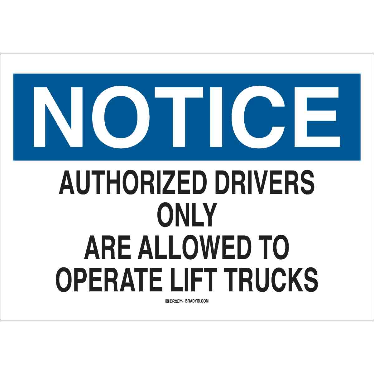 89129 B302-7X10-WK-O-NOT-AUTHORIZED DRIVERS O