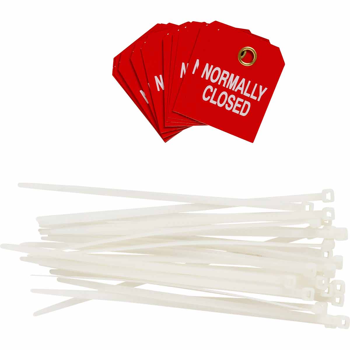 89245 TAG B851 WHT/RED 2.5X2 1-SIDE 10/PK