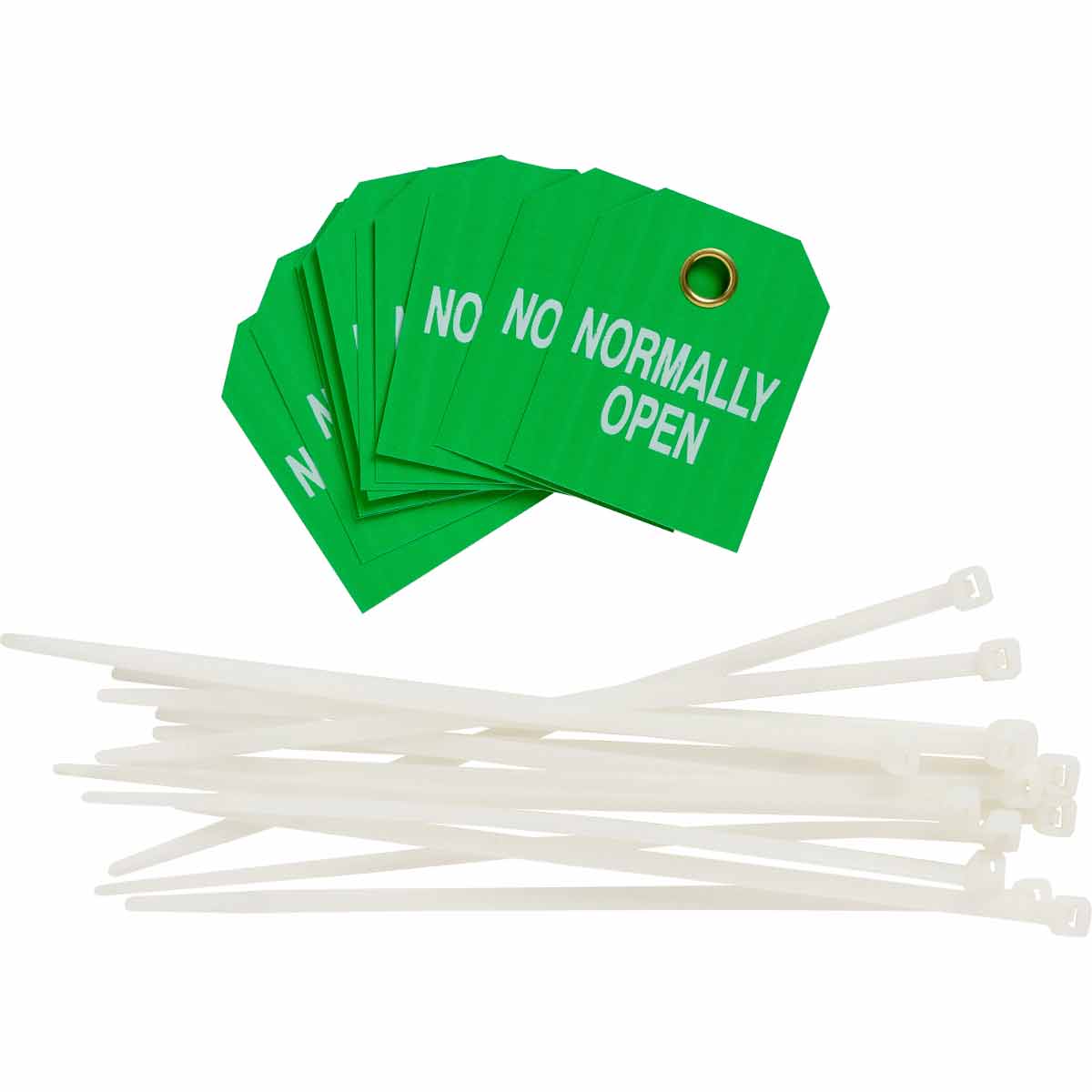 89246 TAG B851 WHT/GRN 2.5X2 1-SIDE 10/PK