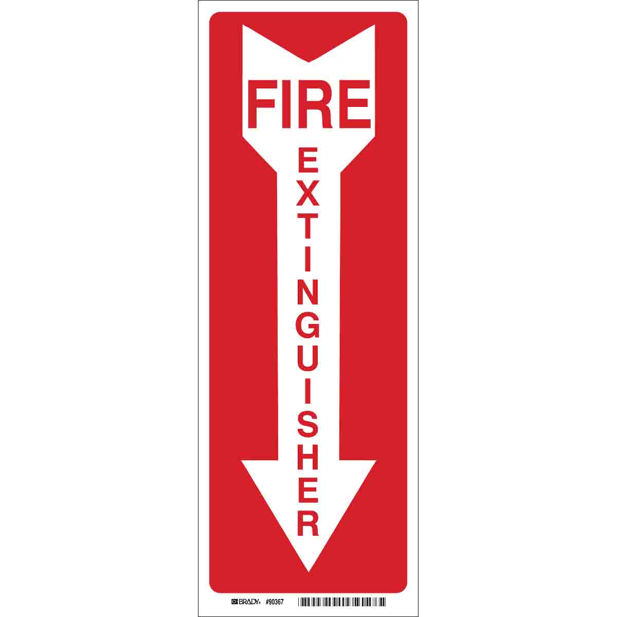 Fire extinguisher hot sale sign