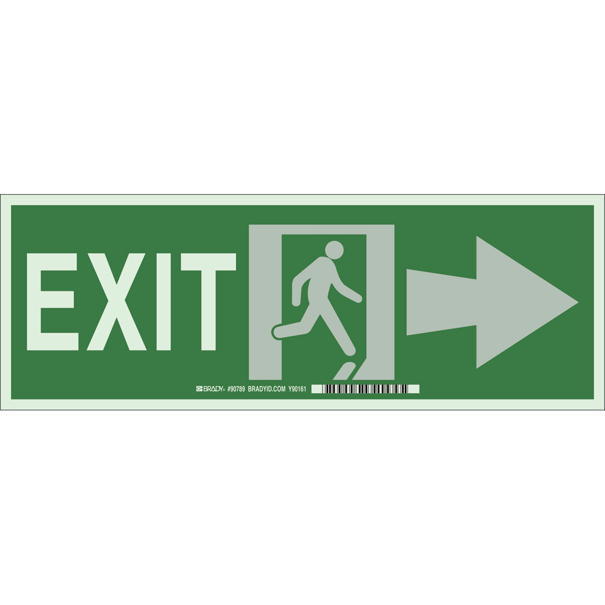 Bradyglo Exit Sign Brady Part 90789 Brady Sg 4845