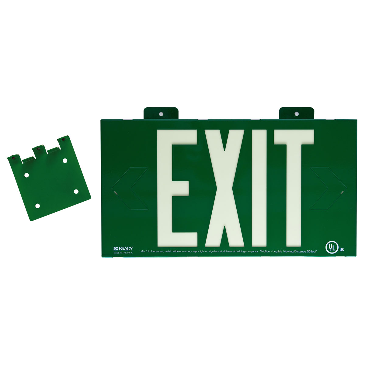 BradyGlo Exit Sign - Brady Part: 90842B | Brady | BradyID.com.sg