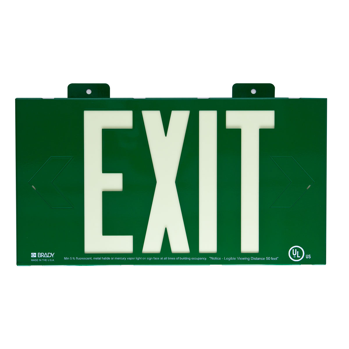 90887B WALL MOUNTED EXIT SIGN GREEN