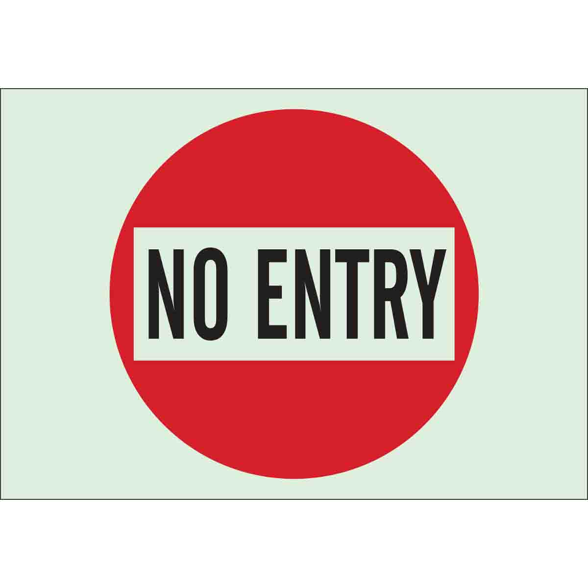 BradyGlo No Entry Sign - Brady Part: 90966 | Brady | BradyID.com.sg