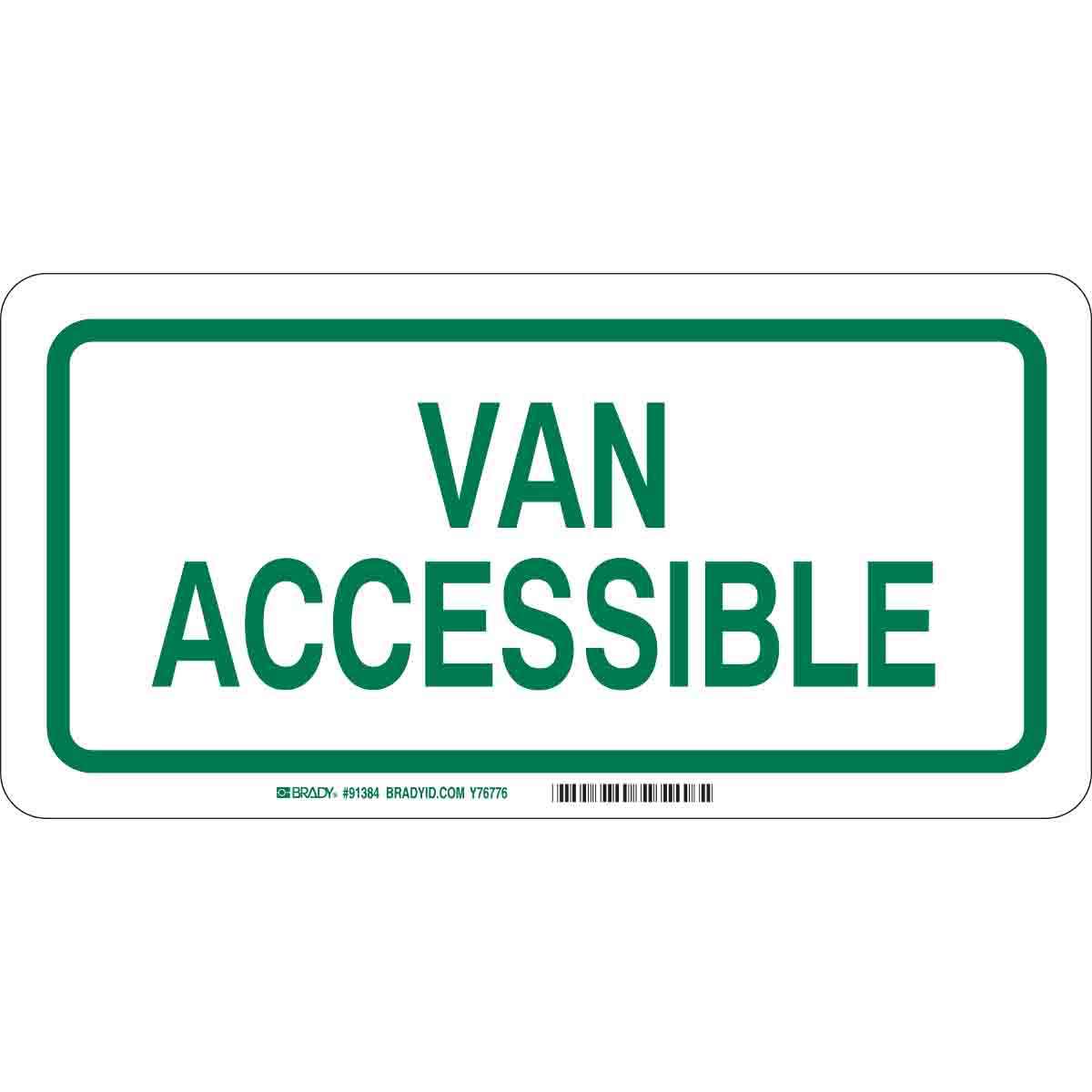 91387 VAN ACCESIBLE HANDICAP PARKING SIGN