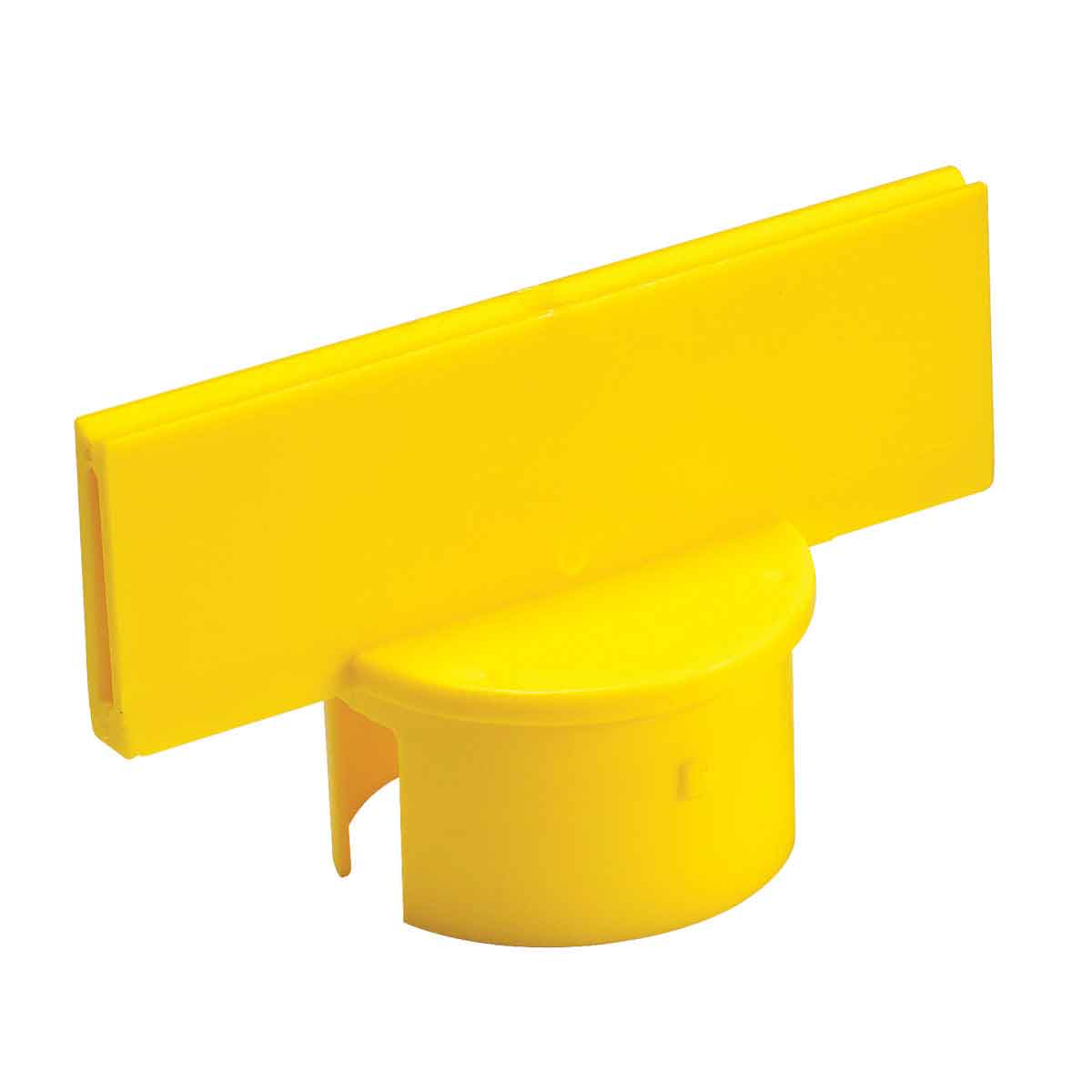 92134 SINGLE YELLOW SIGN ADAPTER LARGE 6X2