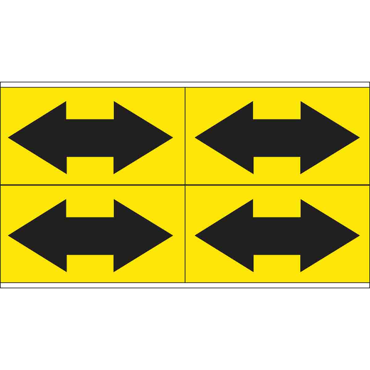 93243 B946 BLK/YEL STYLE 4 DOUBLE ARROW