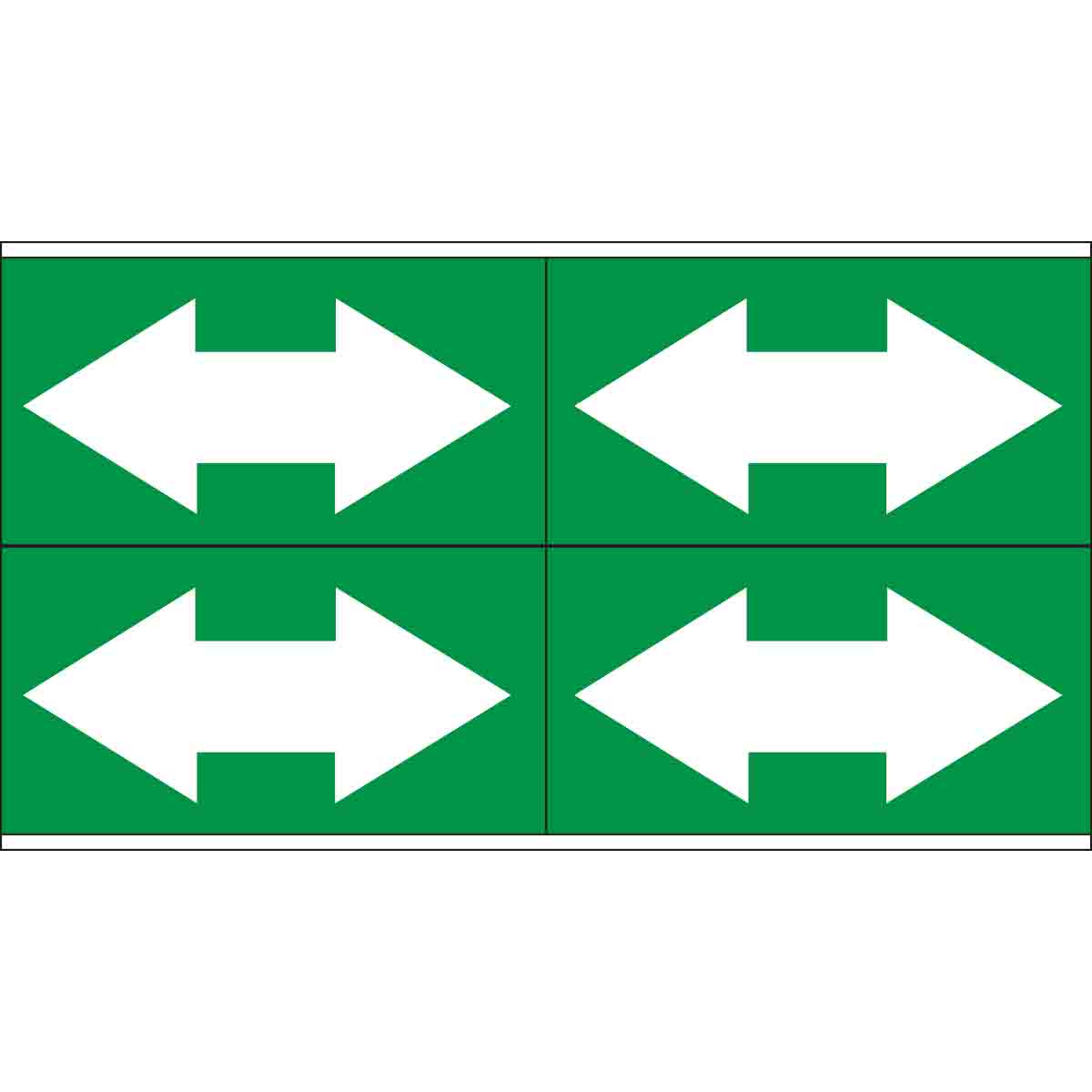 93258 B946 WHT/GRN STYLE 4 DOUBLE ARROW