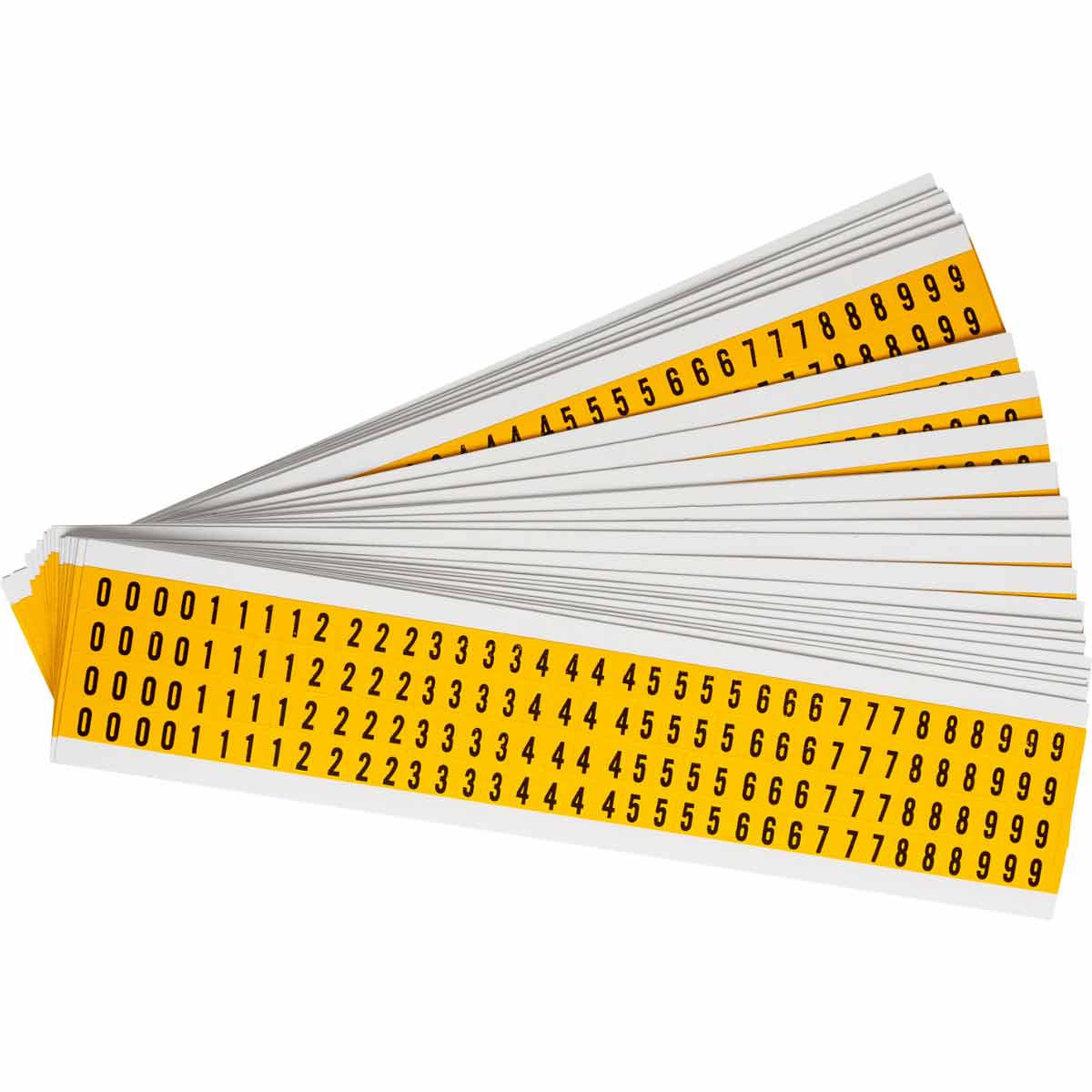1500-# KIT 0.25 in Vinyl N&L BK on YL 0 to 9 25/PK