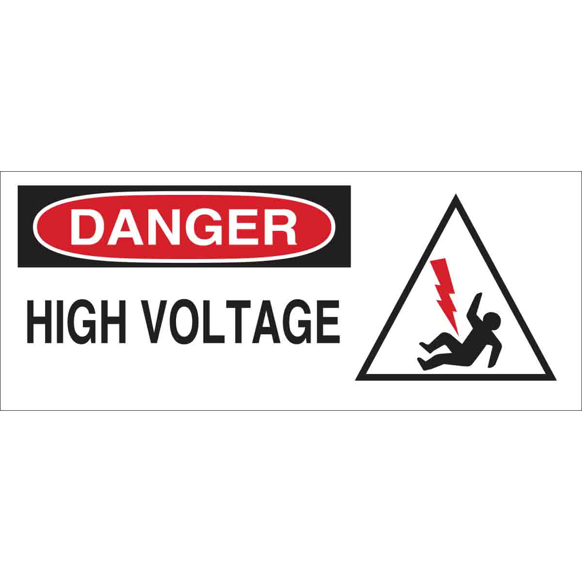 95287 B120,7X17,RED,BLK/WHT,HIGH VOLTAGE