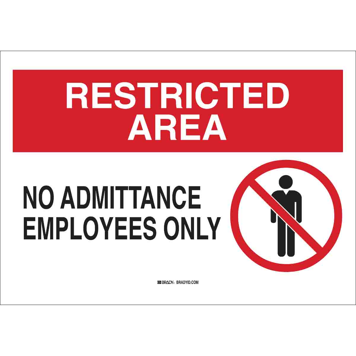 122736 ADMITTANCE SIGN