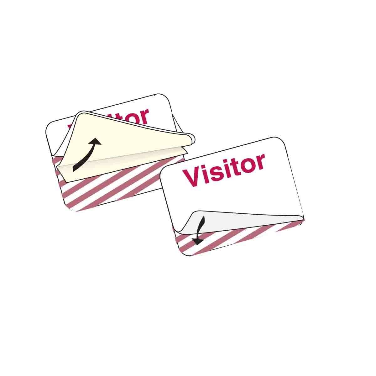95635 1D,HW,ONESTEP,ADH EXPIREBADGE "VISITOR"