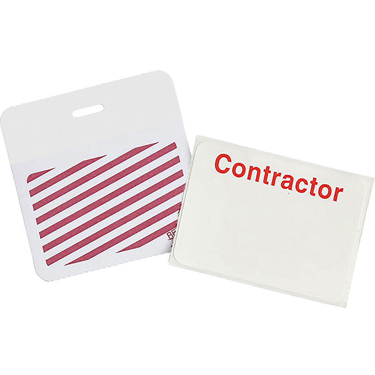 95662 2-PART, 1-WEEK TD BADGE W/WHIT