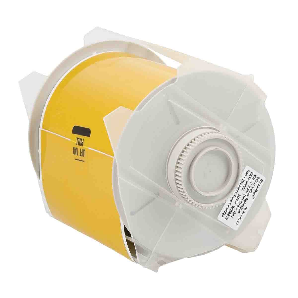 96060 Label Plastic 4in x 50ft YL
