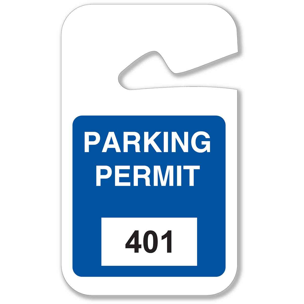 96265 401 - 500, BLUE HANGING TAG