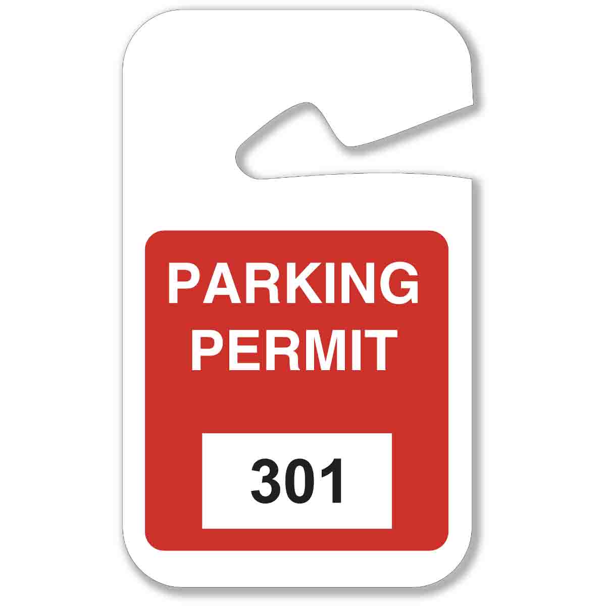 96273 301 - 400, RED HANGING TAG