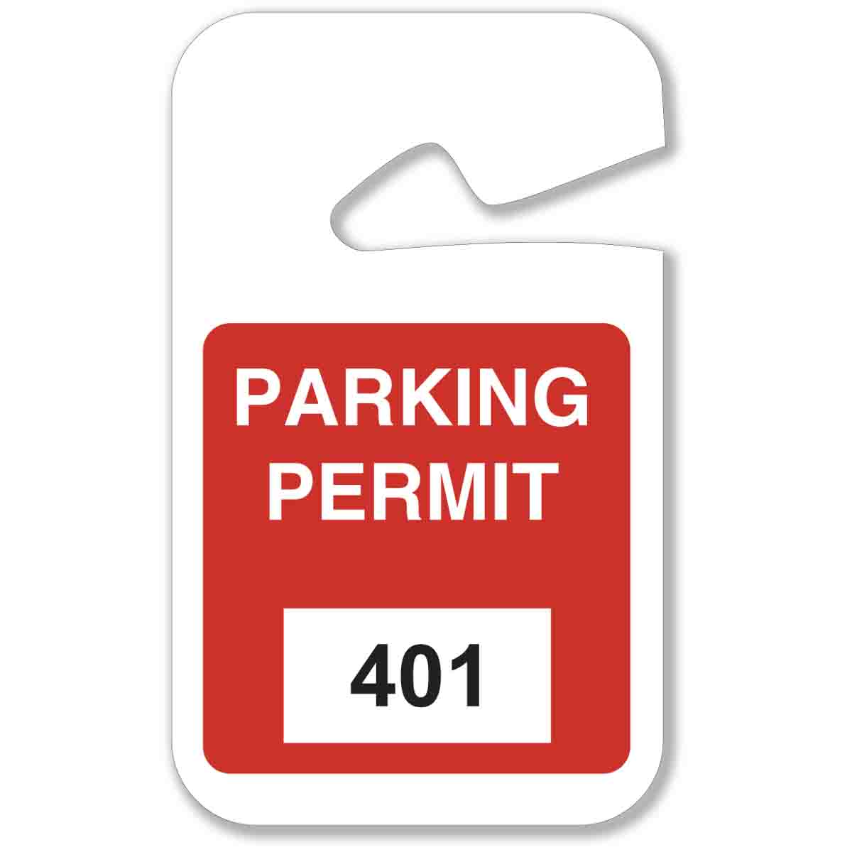 96274 401 - 500, RED HANGING TAG