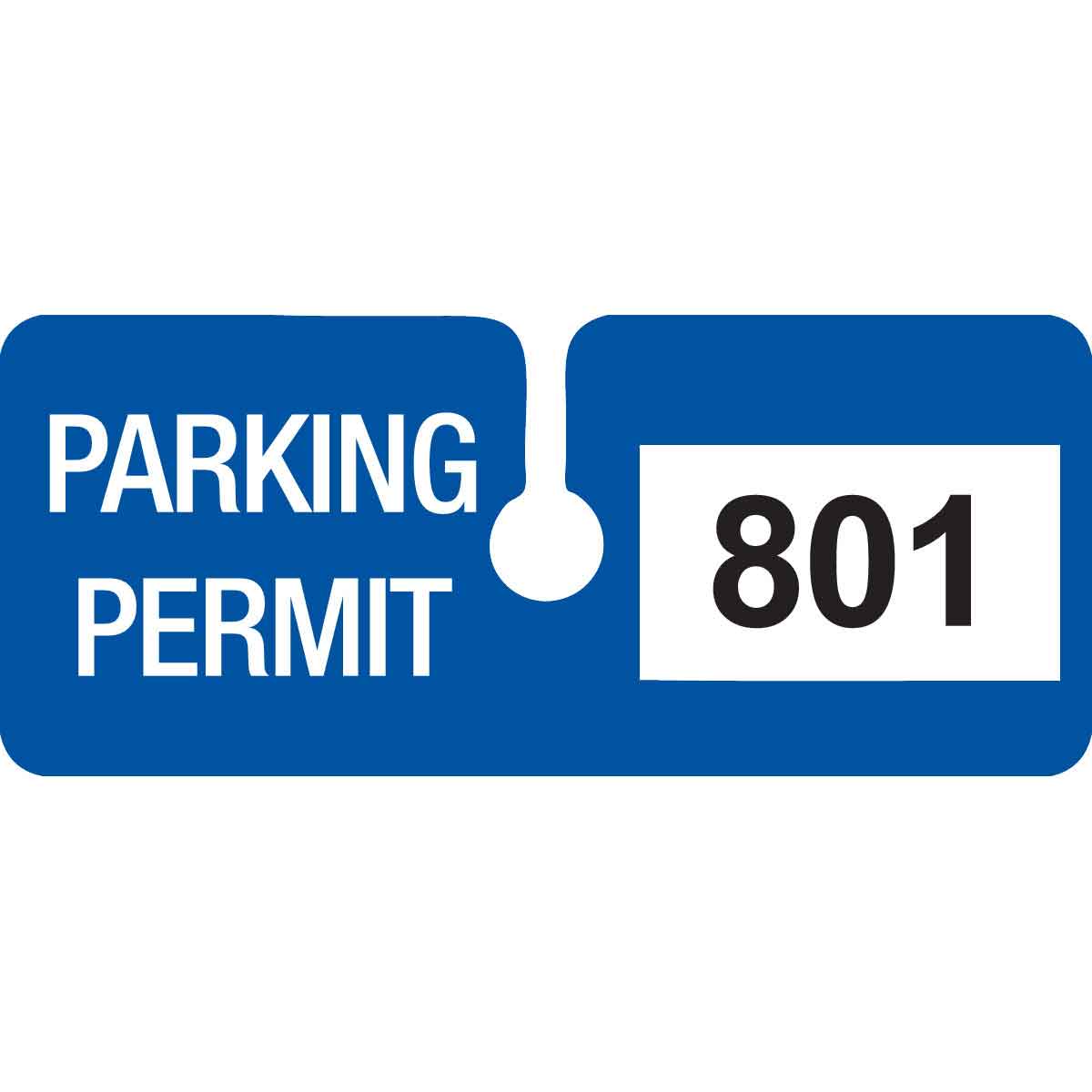 96287 WHT TAGS 801-900 BLUE 4-3/4"X2