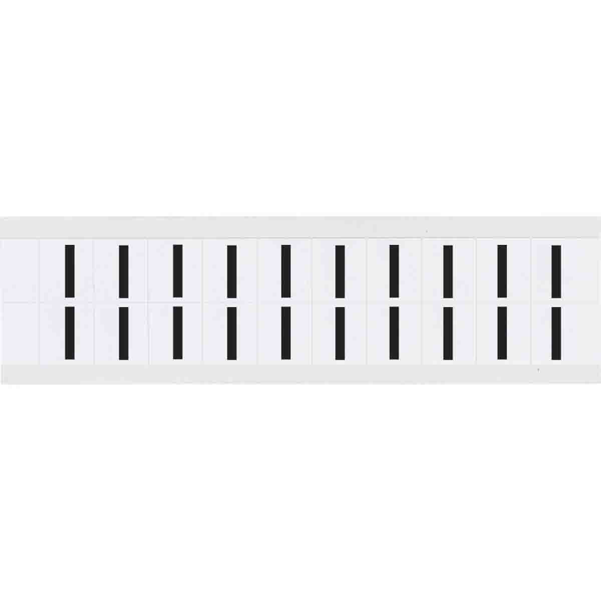 9712-I 0.625" Vinyl N&L Black on White I 20/PK