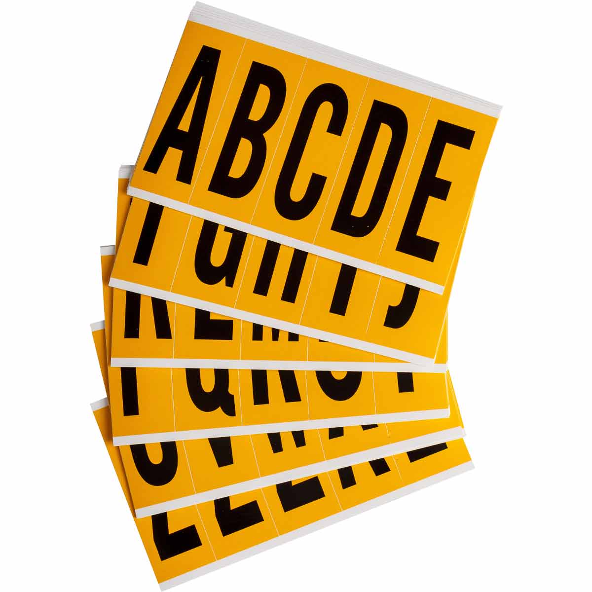 1560-LTR KIT 3.875" Vinyl N&L BK on YL A to Z 25/PK