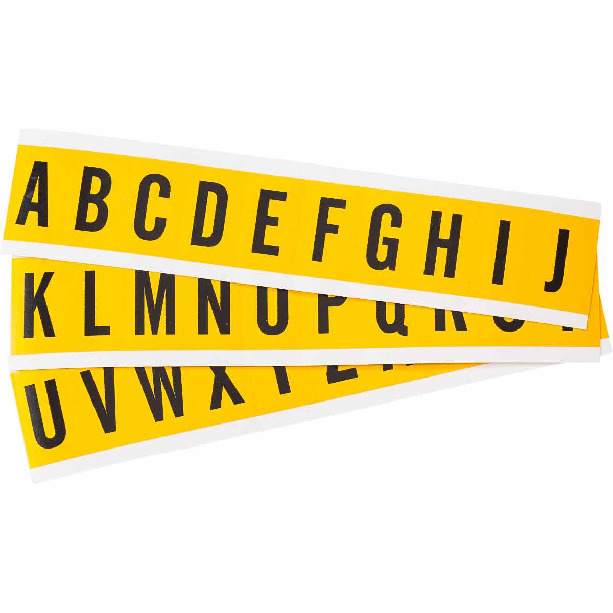 1530-LTR KIT 1 in Vinyl N&L BK on YL A to Z 25/PK