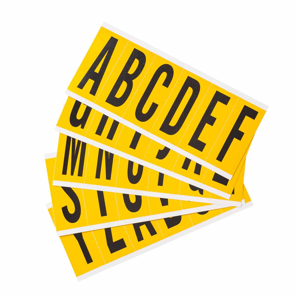 1550-LTR KIT 3 in Vinyl N&L BK on YL A to Z 25/PK