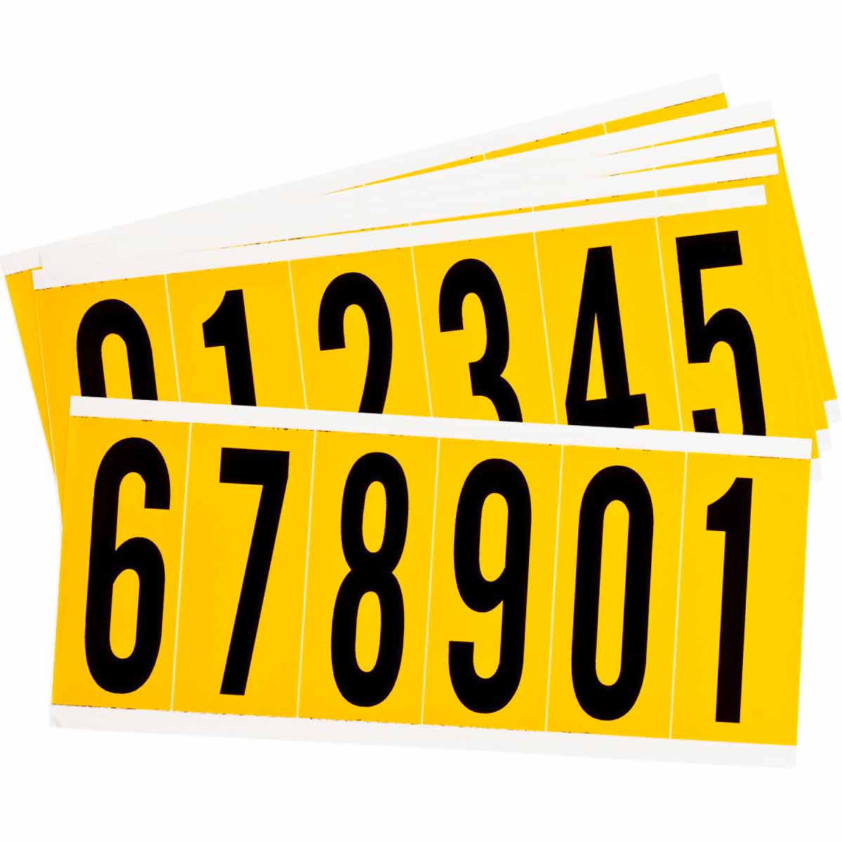 1550-# KIT 3 in Vinyl N&L BK on YL 0 to 9 25/PK