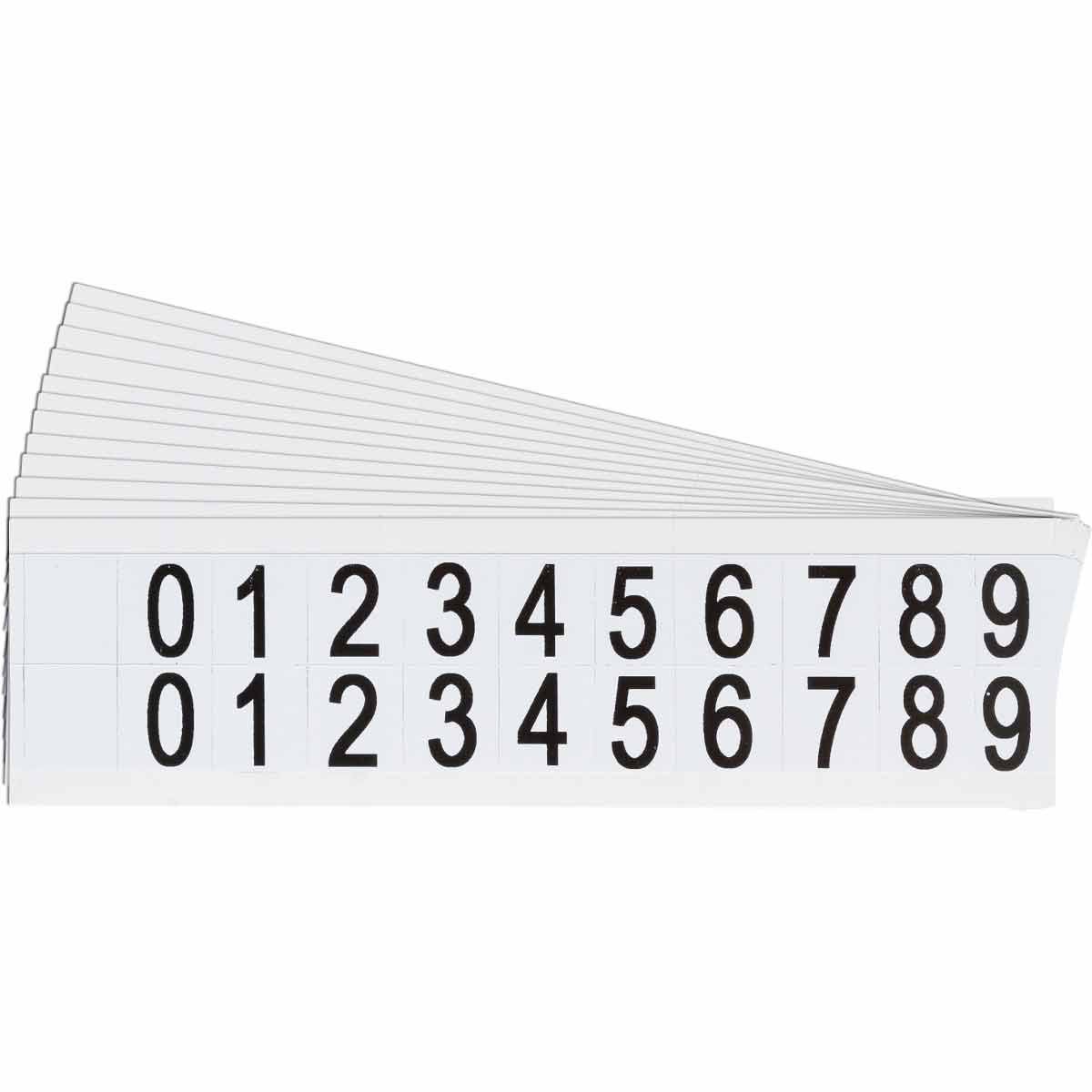 9712-# KIT 0.625 in Vinyl N&L BK on WT 0 to 9 /PK