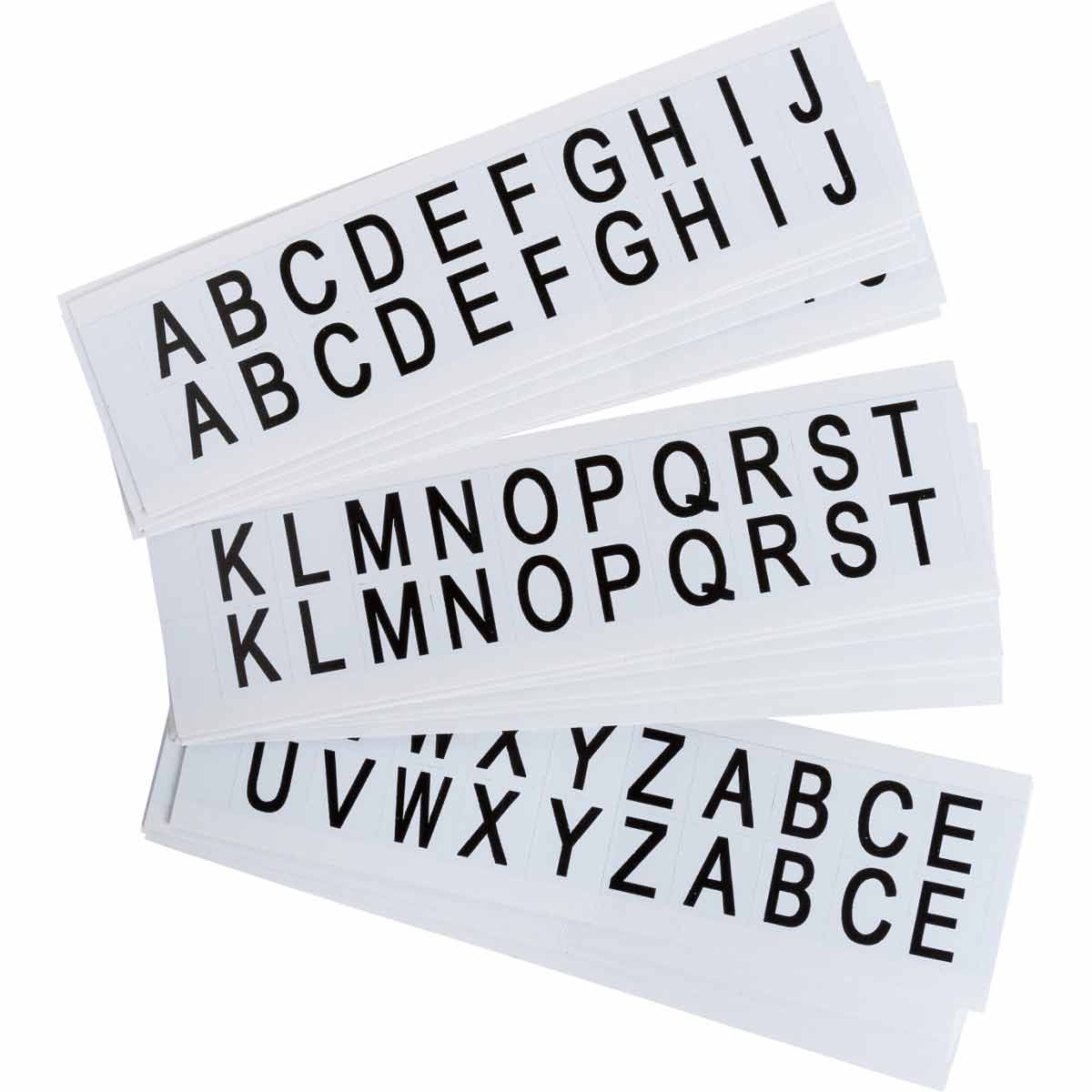 9712-LTR KIT 0.625 in Vinyl N&L BK on WT A to Z /PK