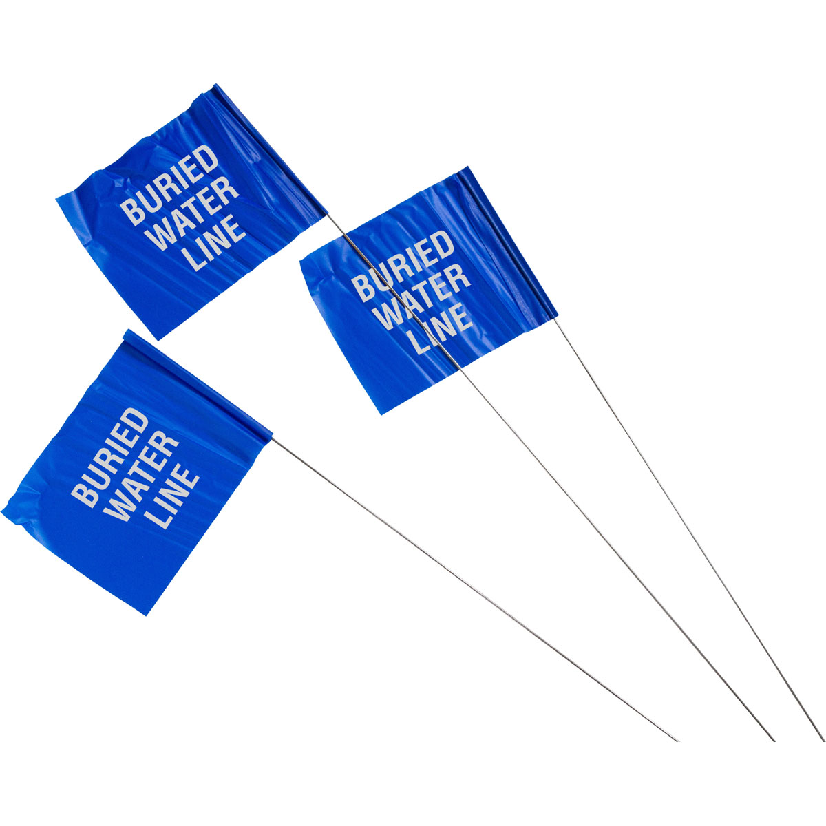 98167 4" X 5" BLU/WHIT FLAG, 30" STL ROD